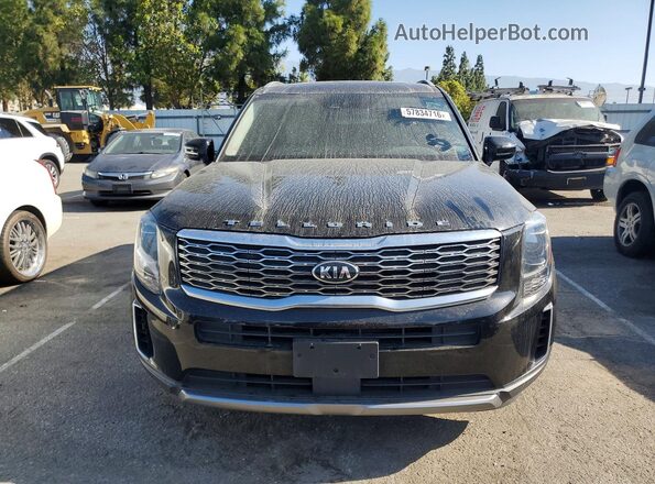5XYP34HC1MG165535 2021 KIA TELLURIDE Black Rear view