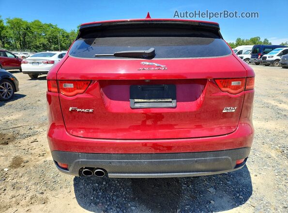SADCK2BN1HA885377 2017 JAGUAR F-PACE Red წინა სალონის ხედი