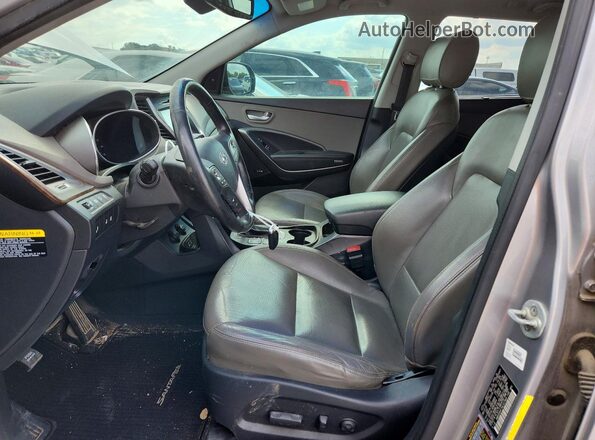 KM8SR4HF7HU167969 2017 HYUNDAI SANTA Gray Widok deski rozdzielczej