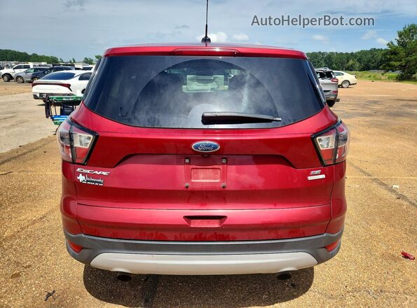 1FMCU0GD5HUC00382 2017 FORD ESCAPE Red წინა სალონის ხედი