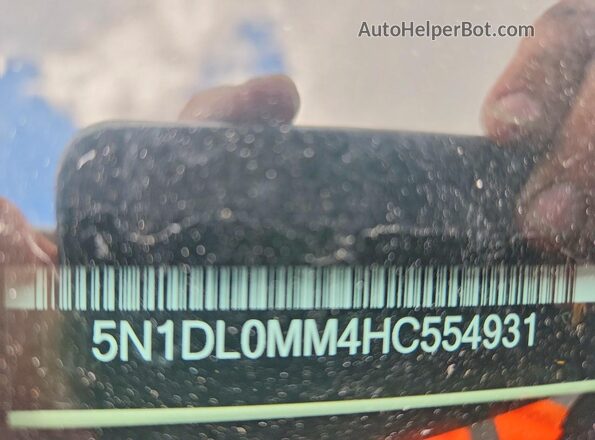 5N1DL0MM4HC554931 2017 INFINITI QX60 Белый Панорамный вид салона 360°