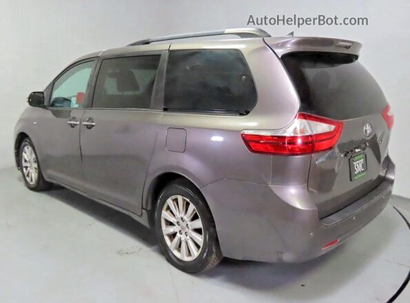 5TDDK3DC4GS137600 2016 TOYOTA SIENNA Серый Вид спереди