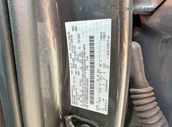 1FTEW1E59KFC43322 2019 FORD F150 Черный Вид задней части салона