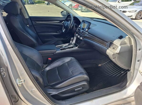 1HGCV1F96JA805394 2018 HONDA ACCORD Gray Vista trasera