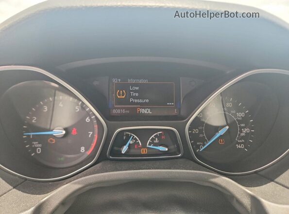 1FADP3K20GL359456 2016 FORD FOCUS Silver უკანა სავარძლების ხედი