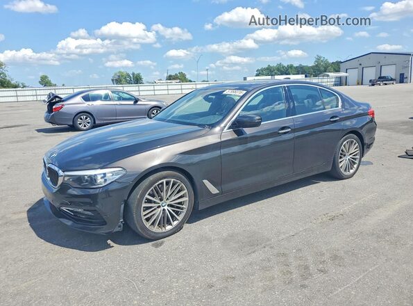 WBAJA5C37HG895037 2017 BMW 5 SERIES Brown Задня ліва чверть