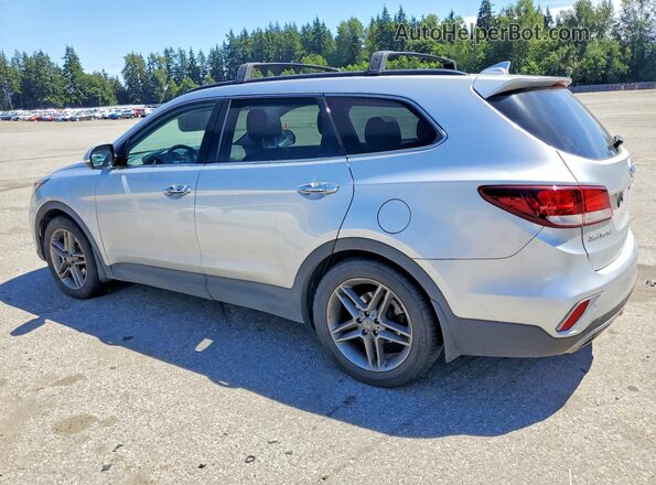 KM8SRDHF6HU253693 2017 HYUNDAI SANTA Серебряный Задняя правая четверть