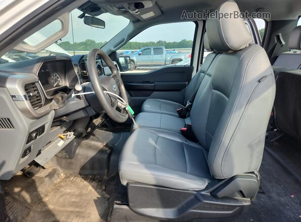 1FTEX1EP1MFC69320 2021 FORD F150 White Dashboard view