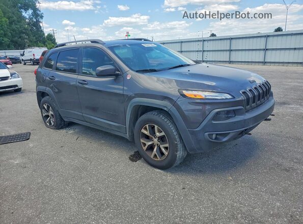 1C4PJMBX9JD610454 2018 JEEP CHEROKEE Gray Widok z przodu