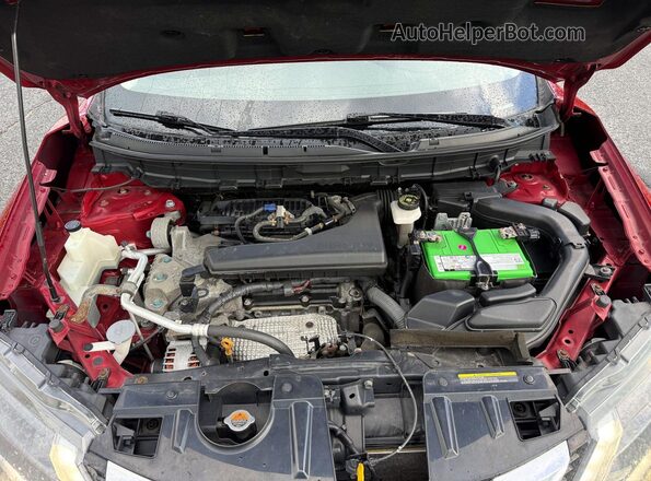JN8AT2MV0HW009131 2017 NISSAN ROGUE Burgundy Առջևի վահանակի տեսք