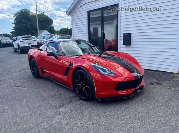 1G1YS2D66H5606157 2017 CHEVROLET CORVETTE Red წინა ხედი