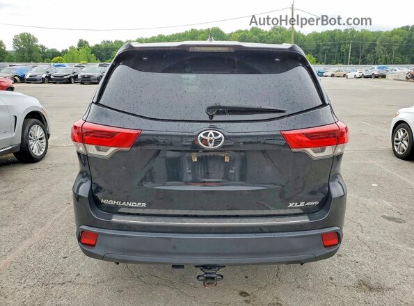 5TDJZRFH9KS614878 2019 TOYOTA HIGHLANDER Black Front interior view
