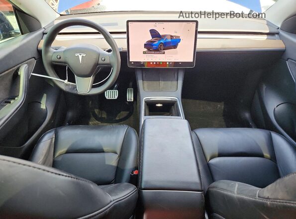7SAYGDEF3NF372818 2022 TESLA MODEL Blue 
