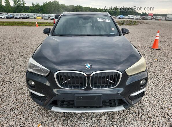 WBXHT3C32H5F74315 2017 BMW X1 Black Հետևի տեսք