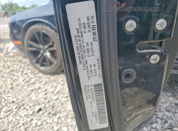 2C3CDZBT0GH232461 2016 DODGE CHALLENGER Black VIN კოდის სტიკერის ხედი