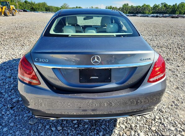 55SWF4KB7HU182399 2017 MERCEDES-BENZ C-CLASS Gray წინა სალონის ხედი
