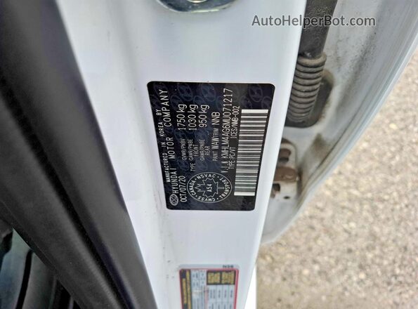 KMHLM4AG6MU071217 2021 HYUNDAI ELANTRA White 