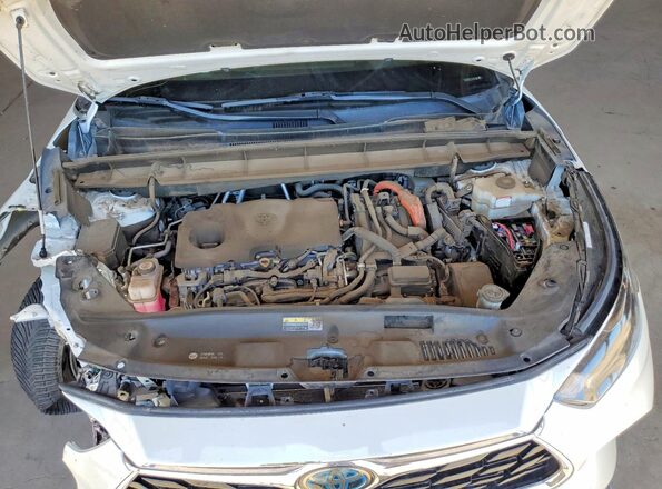 5TDEBRCH7LS002884 2020 TOYOTA HIGHLANDER White Вид наклейки з VIN-кодом
