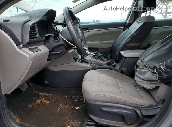 KMHD84LF1KU812903 2019 HYUNDAI ELANTRA Gray წინა პანელის ხედი