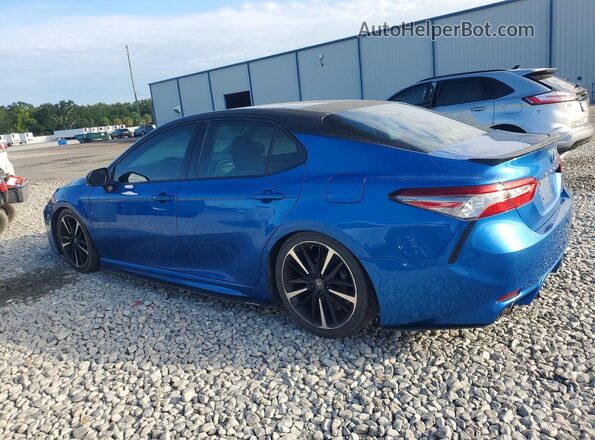 4T1B61HK5JU067654 2018 TOYOTA CAMRY Blue უკანა მარჯვენა
