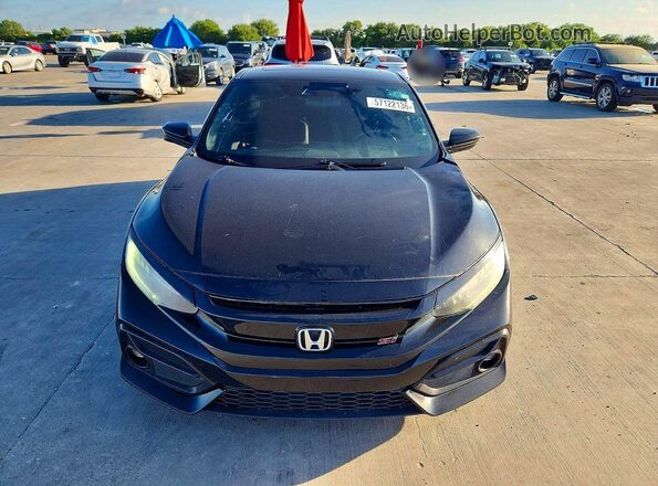 2HGFC3A57LH753829 2020 HONDA CIVIC Black Widok z tyłu