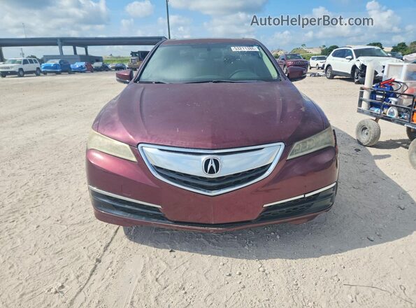 19UUB1F38GA007867 2016 ACURA TLX Burgundy Rear view