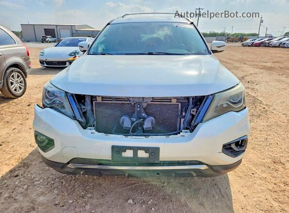 5N1DR2MN6JC606438 2018 NISSAN PATHFINDER White Հետևի տեսք