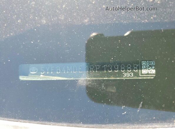5YFB4MDE1RP139888 2024 TOYOTA COROLLA Gray 
