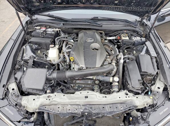 JTHDA1D2XN5118047 2022 LEXUS IS Black ძრავის განყოფილების ხედი