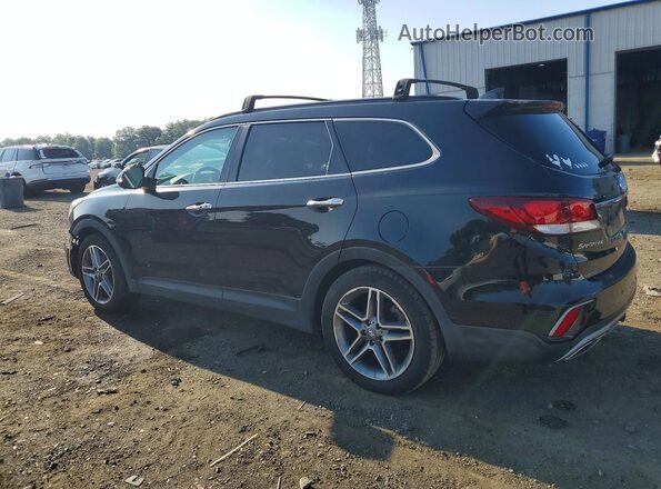KM8SRDHF0HU179879 2017 HYUNDAI SANTA Black უკანა მარჯვენა