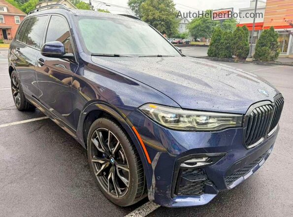 5UXCW2C04N9M02866 2022 BMW X7 Blue Դիմացի տեսք