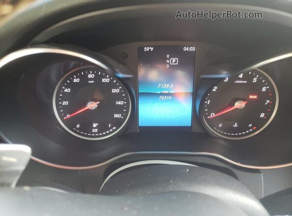 55SWF8DB0KU300790 2019 MERCEDES-BENZ C White Սարքավորումների վահանակի տեսք