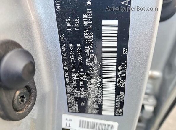 5TDBZRBH9NS577099 2022 TOYOTA HIGHLANDER Silver 