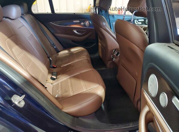 WDDZF6EB7JA312448 2018 MERCEDES-BENZ E-CLASS Blue Vista interior trasera
