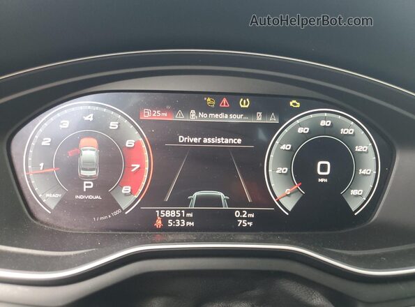 WAUHMAF48LA056044 2020 AUDI A4 White Widok tylnych siedzeń