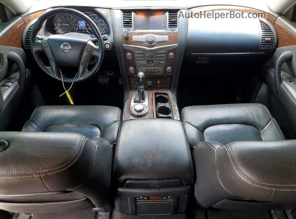 JN8AY2NC7H9508196 2017 NISSAN ARMADA Gray Вид щитка приладів