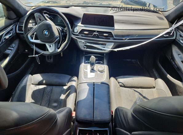 WBA7F2C55GG419198 2016 BMW 7 SERIES Silver Вид щитка приладів
