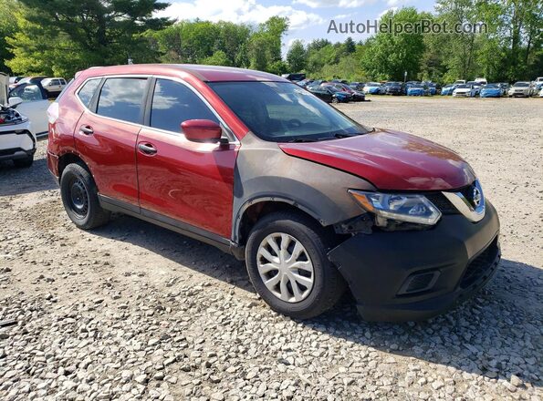 5N1AT2MV2GC845725 2016 NISSAN ROGUE Red 