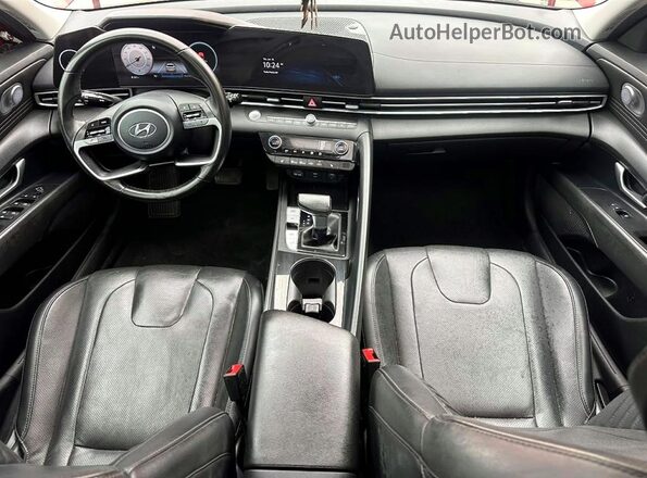 5NPLP4AG3PH103146 2023 HYUNDAI ELANTRA Red Widok deski rozdzielczej