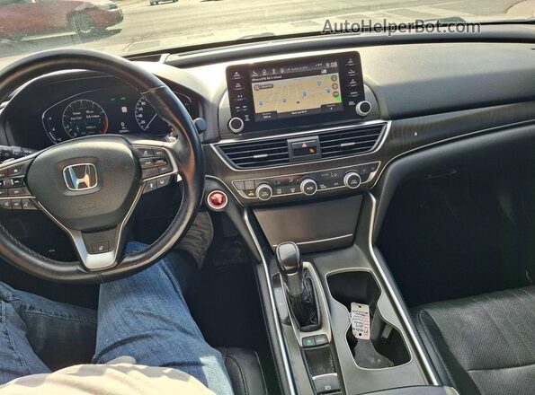 1HGCV1F96JA805394 2018 HONDA ACCORD Gray Vista de los asientos traseros