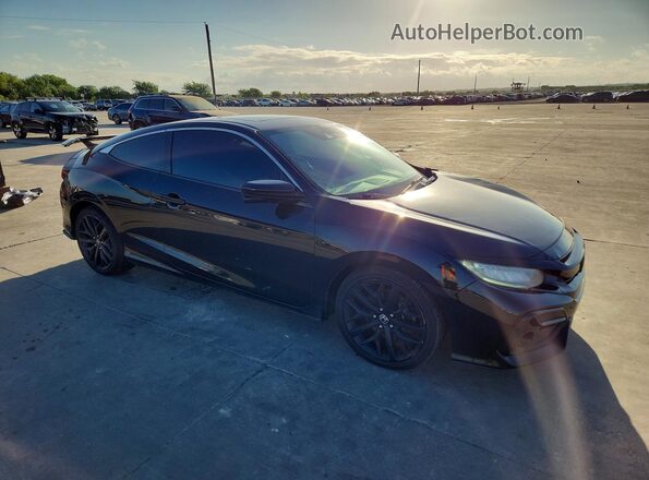 2HGFC3A57LH753829 2020 HONDA CIVIC Black Widok z przodu