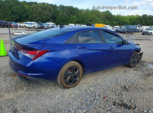 5NPLM4AG4MH046346 2021 HYUNDAI ELANTRA Синий Задняя правая четверть