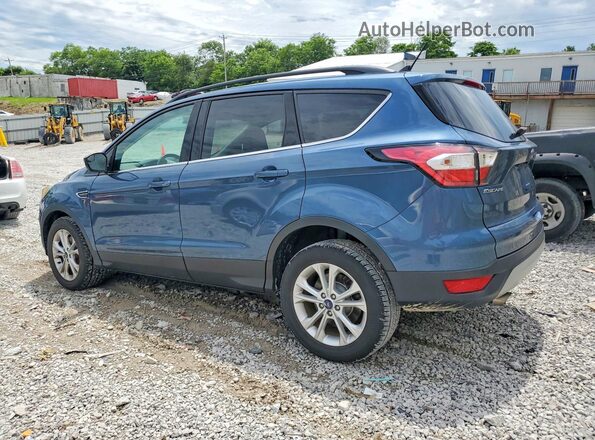 1FMCU9HD3JUA89873 2018 FORD ESCAPE Синий Задняя правая четверть