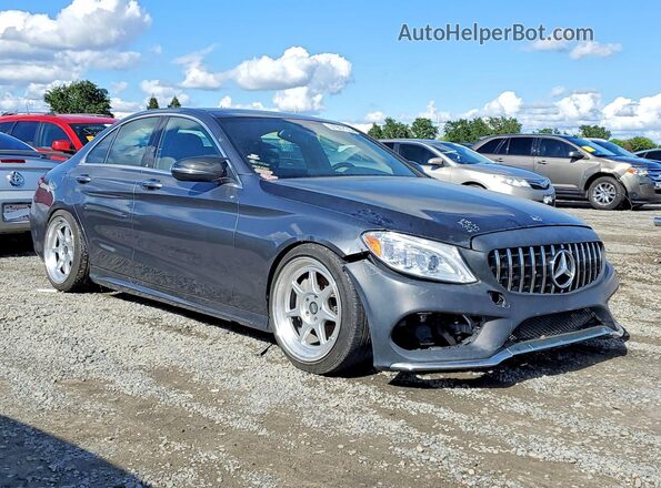 55SWF4JB3HU232572 2017 MERCEDES-BENZ C Gray 