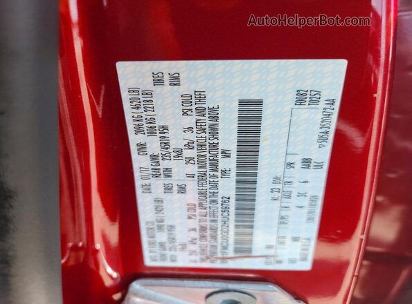 1FMCU0GD2HUC59762 2017 FORD ESCAPE Red 360 interior view