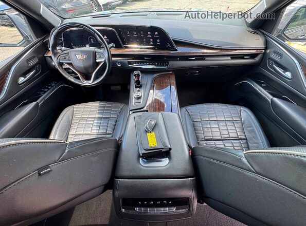 1GYS4DKL1MR346498 2021 CADILLAC ESCALADE Gray Widok zestawu wskaźników