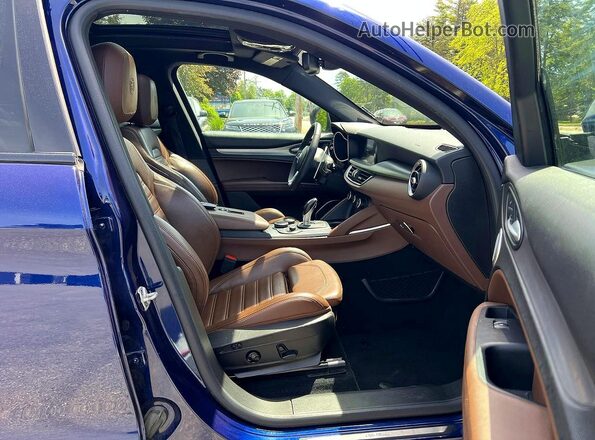 ZASPAKBN7K7C71882 2019 ALFA ROMEO STELVIO Blue Vista trasera