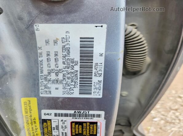 5TFEM5F16GX096760 2016 TOYOTA TUNDRA Silver Панорамний вид салону 360°