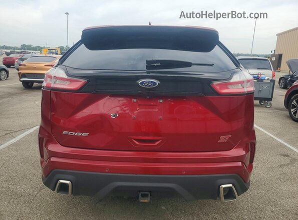 2FMPK4AP6KBB28171 2019 FORD EDGE Красный Вид салона спереди