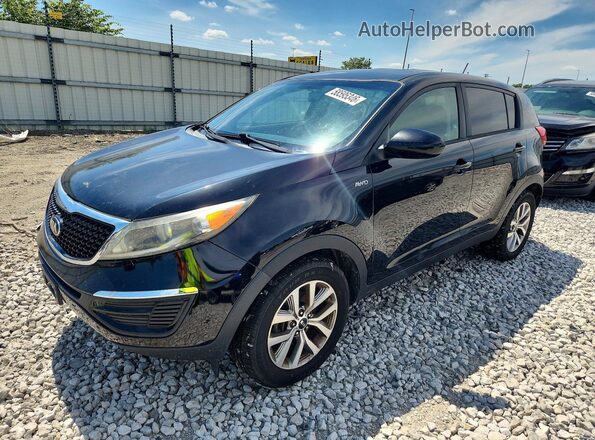 KNDPBCAC1G7867766 2016 KIA SPORTAGE Black Հետևի ձախ